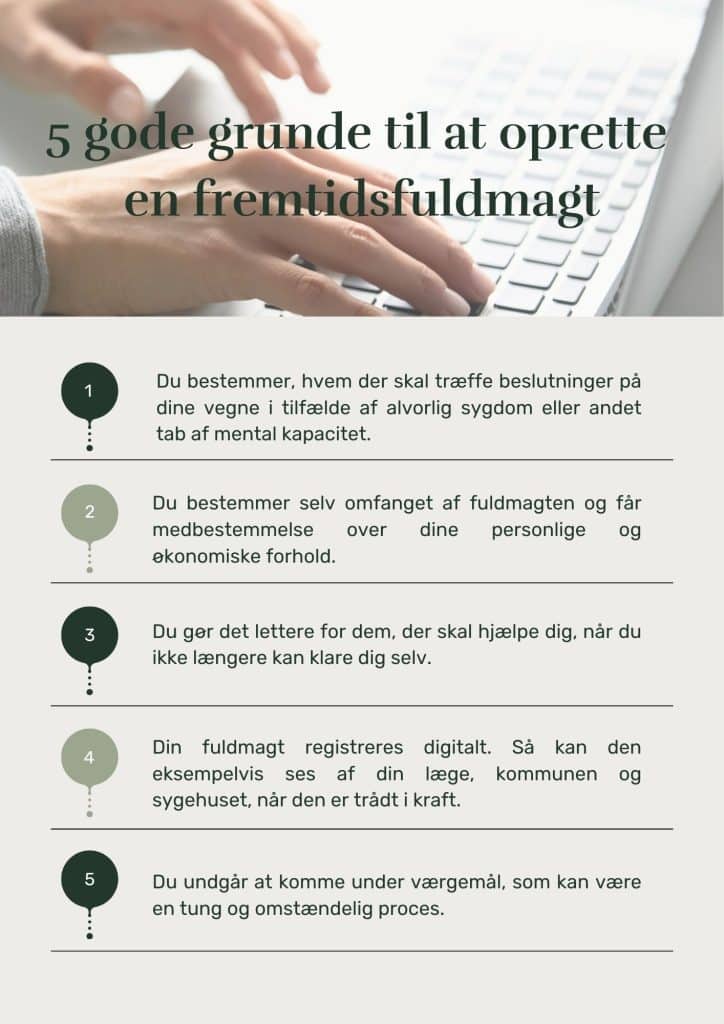 Fremtidsfuldmagt advokat rådgivning