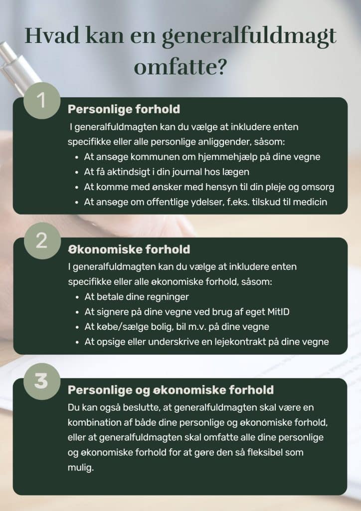 Generalfuldmagt advokat rådgivning København Amager Hvad er en generalfuldmagt generalfuldmagt eller fremtidsfuldmagt generalfuldmagt gyldighed generalfuldmagt vs fremtidsfuldmagt